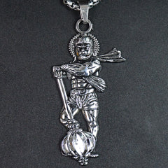 Hanuman Ji Pendant With Gada Religious Jewellery For Men And Women (1 Pc)