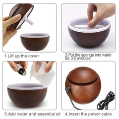 Ultrasonic Aromatherapy Humidifier Usb Desktop (130 Ml 1 Pc)