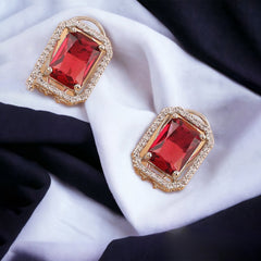 Diamond Necklace And Earrings Set (1 Set Mix Color)