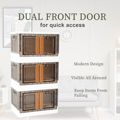 Plastic Folding Wardrobe Storage Organizer (1 Layer  1 Pc)